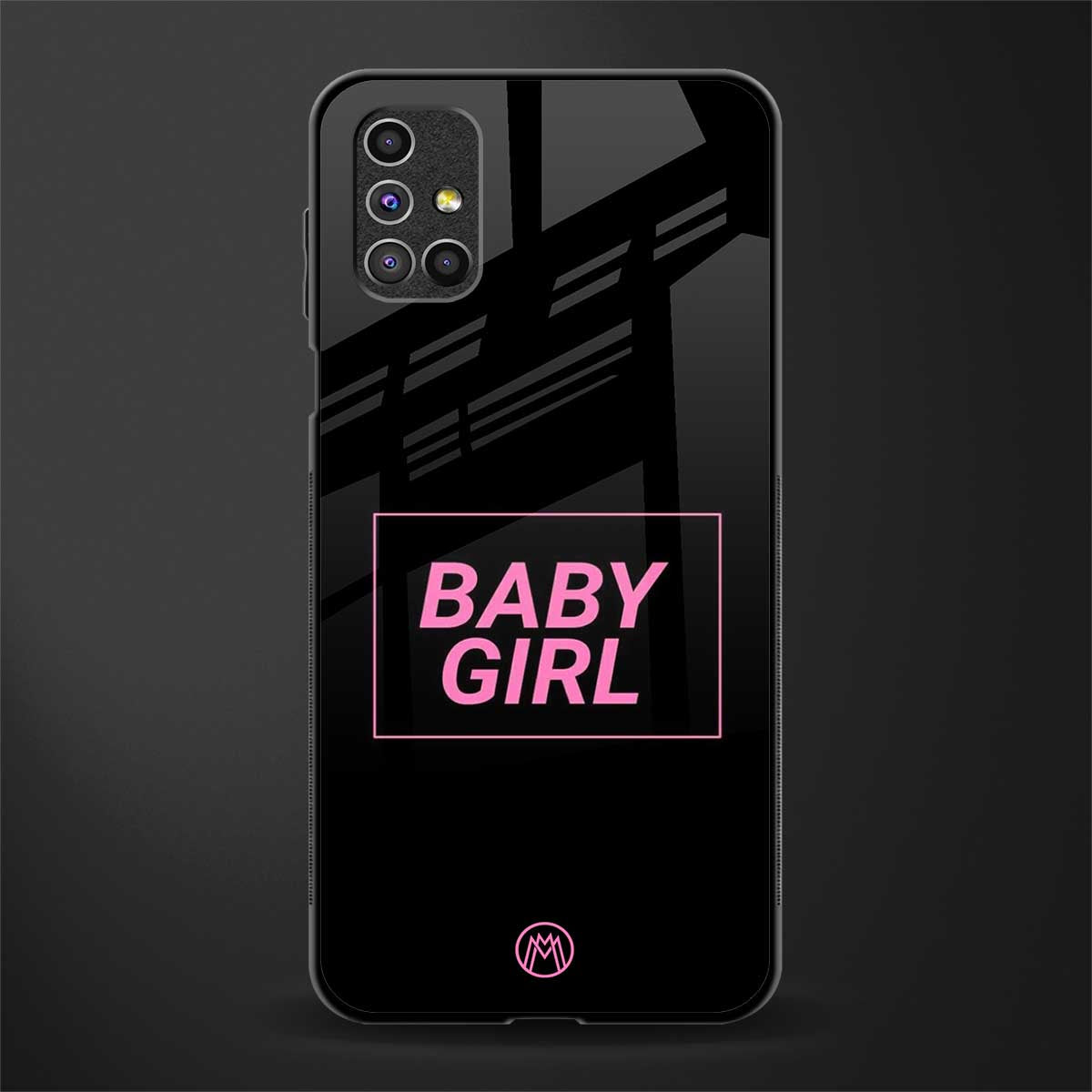 baby girl glass case for samsung galaxy m51 image