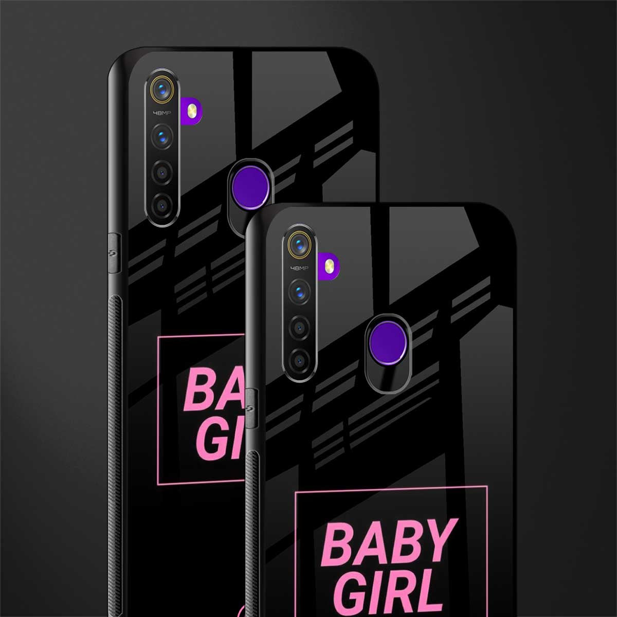baby girl glass case for realme 5 pro image-2