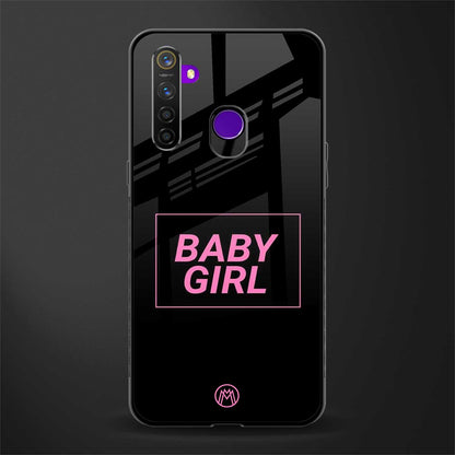 baby girl glass case for realme 5 pro image