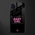 baby girl glass case for samsung galaxy a31 image