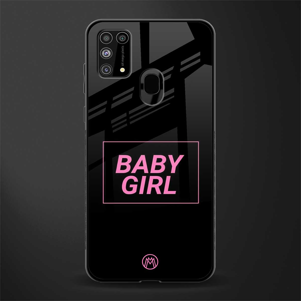 baby girl glass case for samsung galaxy m31 image