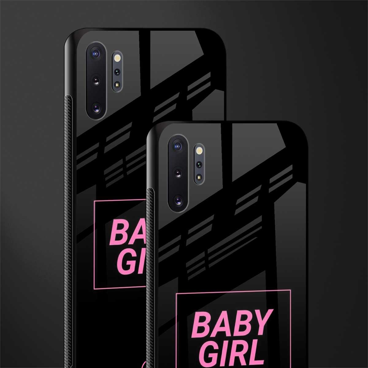 baby girl glass case for samsung galaxy note 10 plus image-2