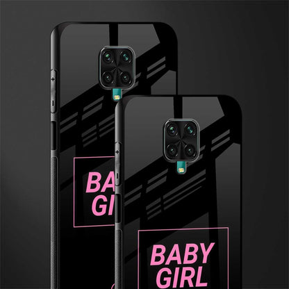 baby girl glass case for redmi note 9 pro image-2
