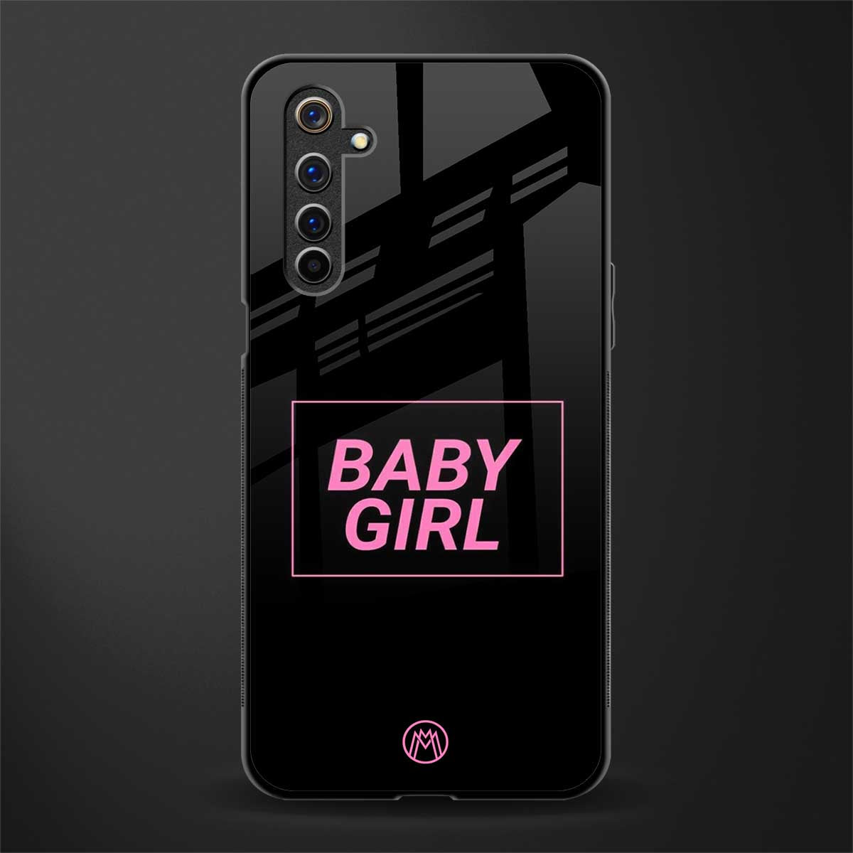 baby girl glass case for realme 6 pro image