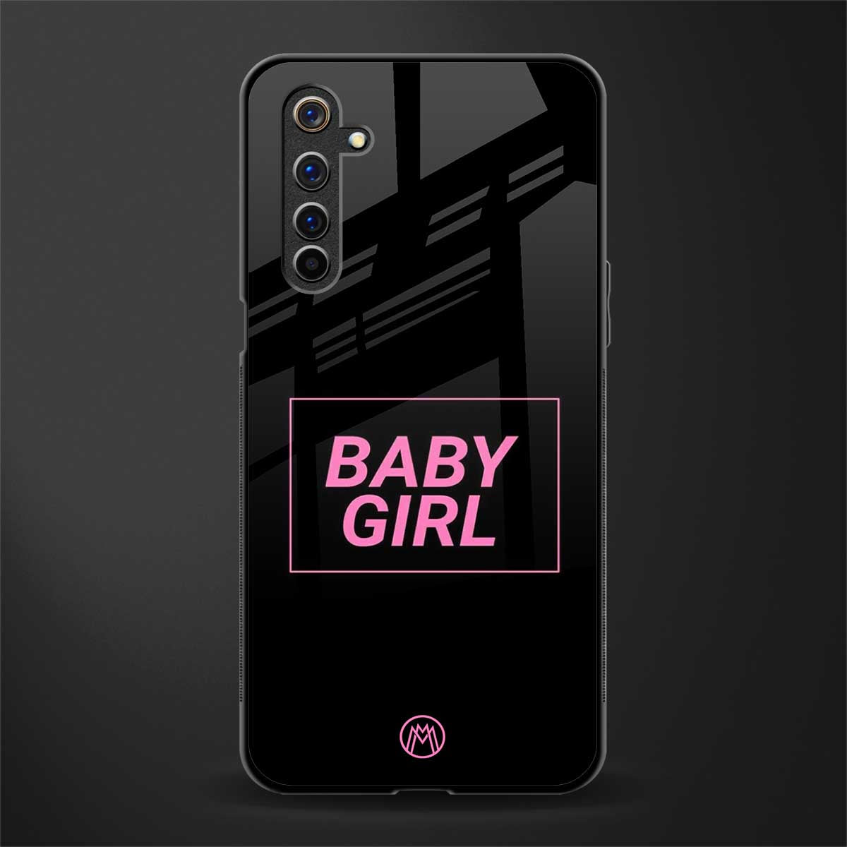 baby girl glass case for realme 6 image