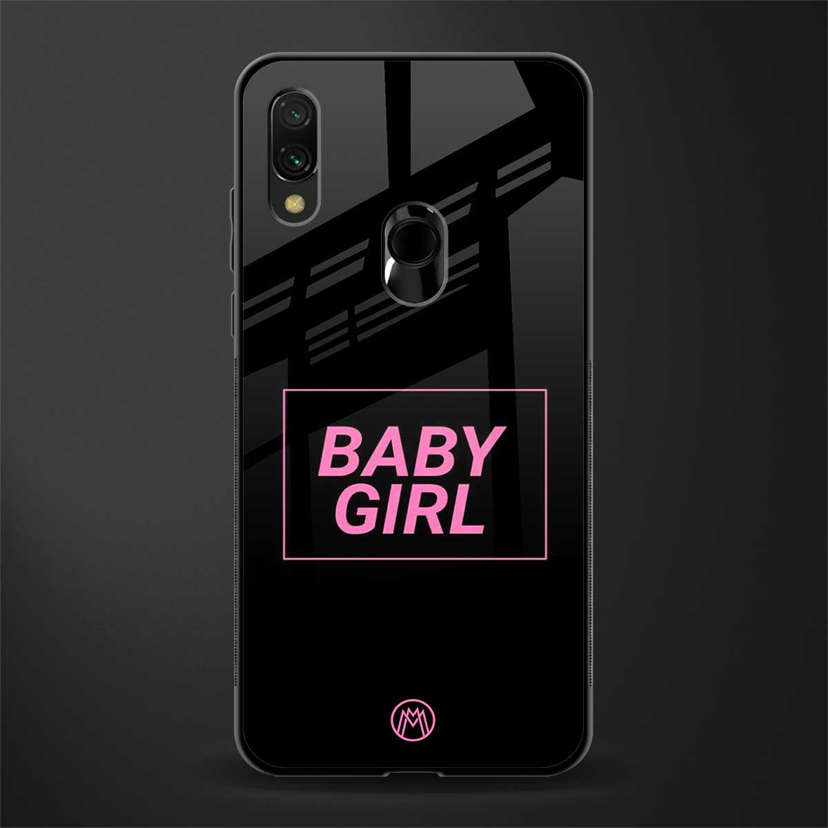 baby girl glass case for redmi note 7 image