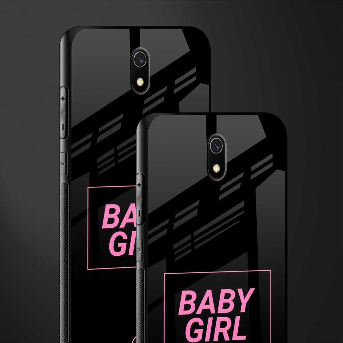 baby girl glass case for redmi 8a image-2