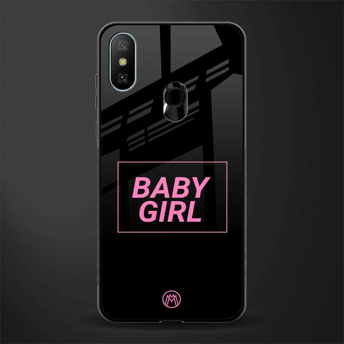 baby girl glass case for redmi 6 pro image