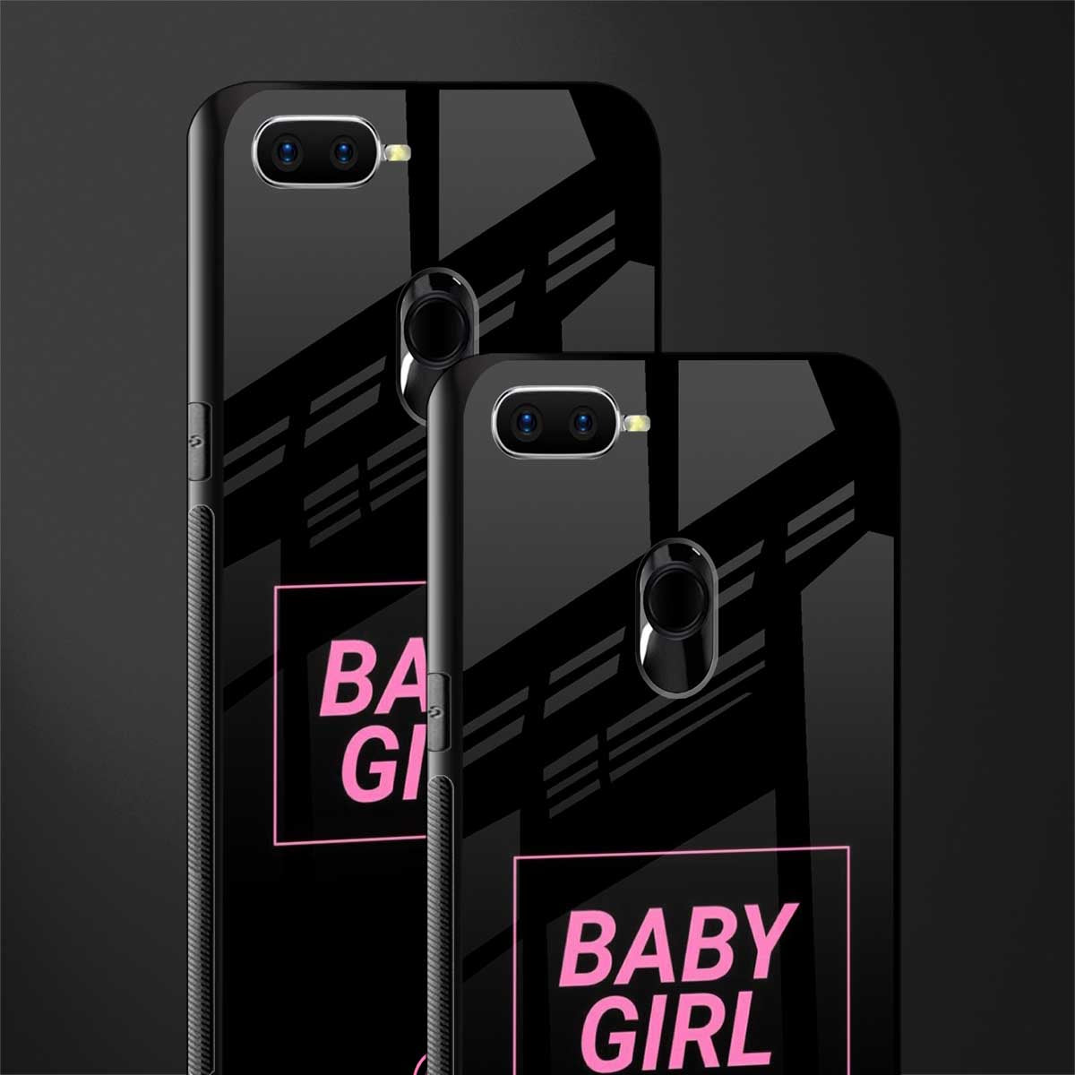 baby girl glass case for oppo a7 image-2