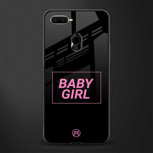 baby girl glass case for oppo a7 image
