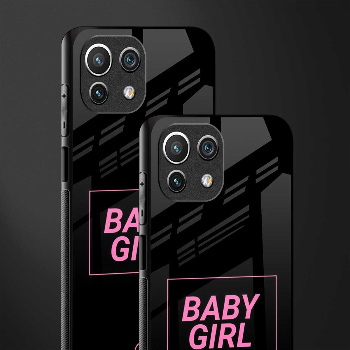 baby girl glass case for mi 11 lite image-2