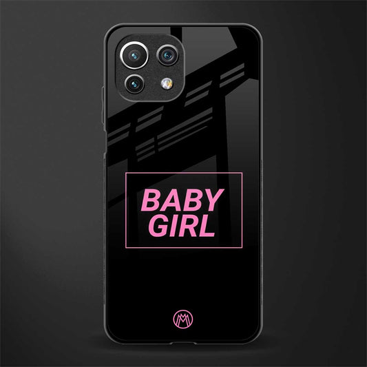 baby girl glass case for mi 11 lite image