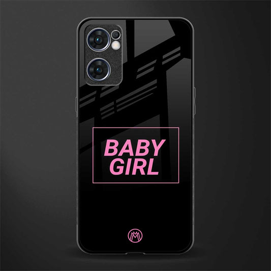 baby girl glass case for oppo reno7 5g image