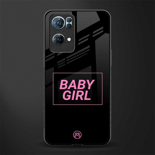 baby girl glass case for oppo reno7 pro 5g image