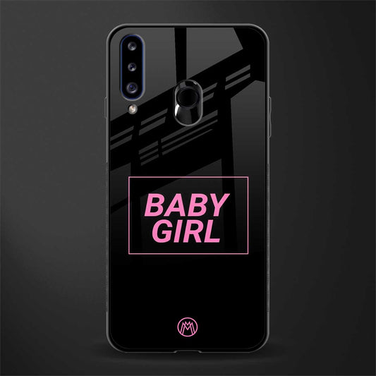 baby girl glass case for samsung galaxy a20s image