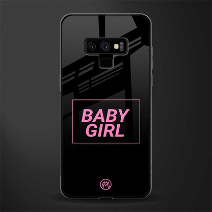 baby girl glass case for samsung galaxy note 9 image