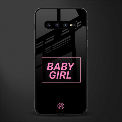 baby girl glass case for samsung galaxy s10 plus image