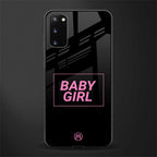 baby girl glass case for samsung galaxy s20 image