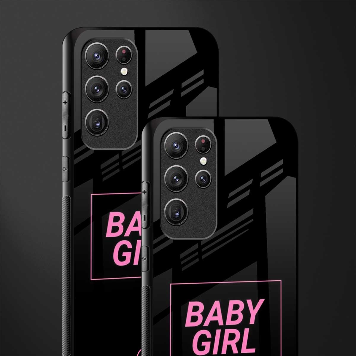 baby girl glass case for samsung galaxy s21 ultra image-2