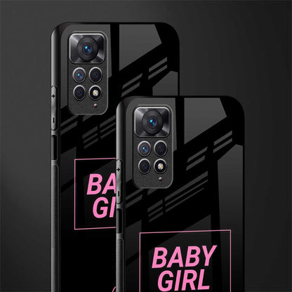 baby girl glass case for redmi note 11 pro image-2