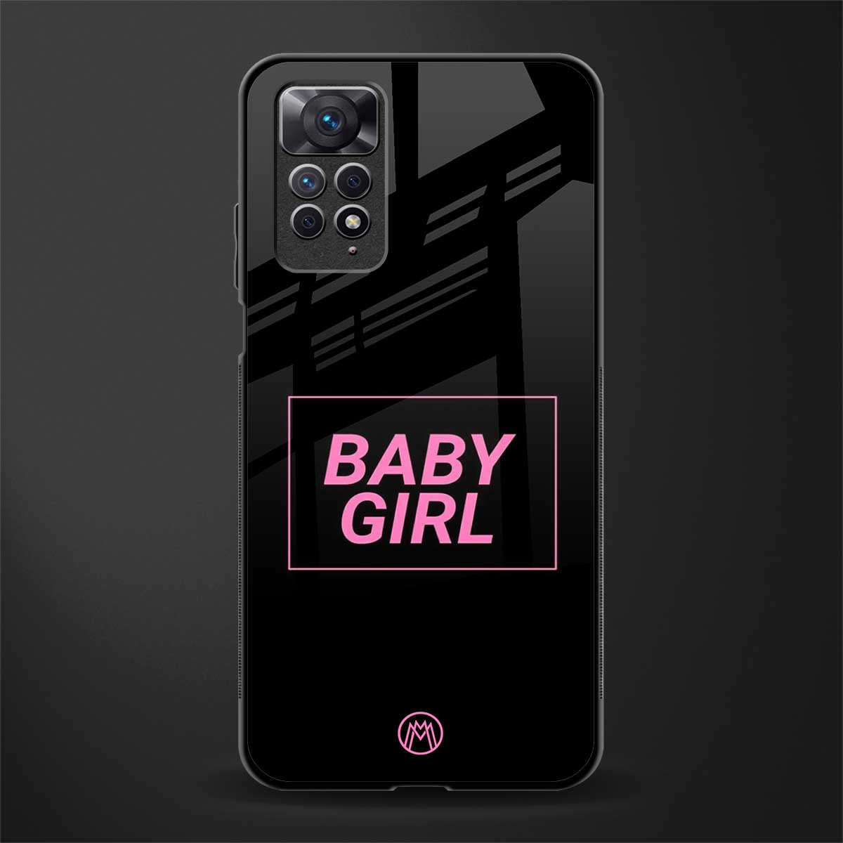 baby girl glass case for redmi note 11s image