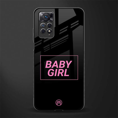baby girl glass case for redmi note 11s image