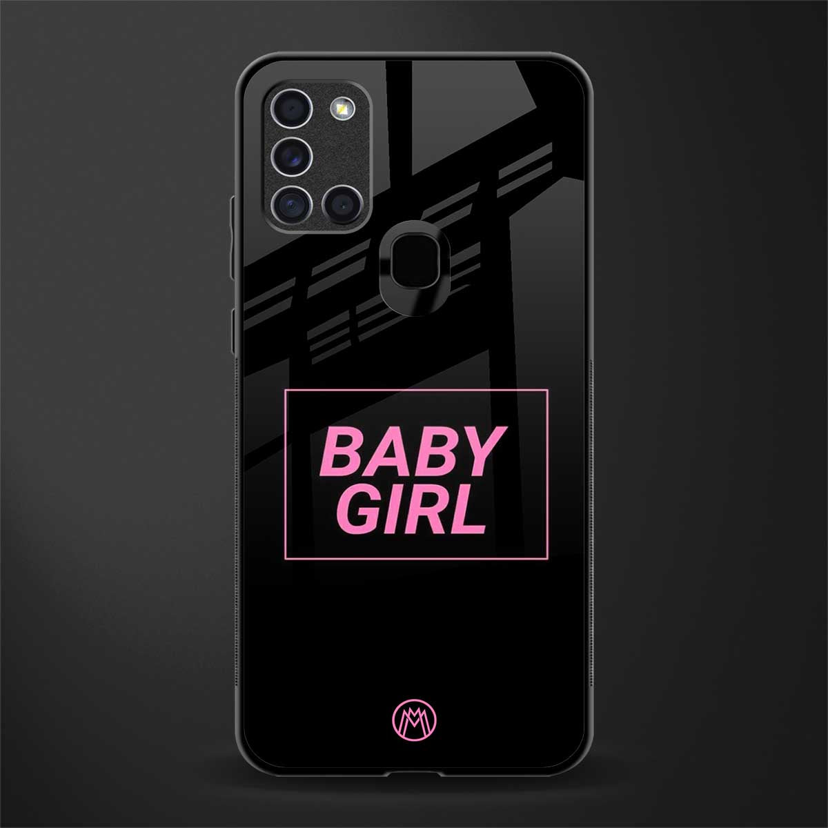 baby girl glass case for samsung galaxy a21s image