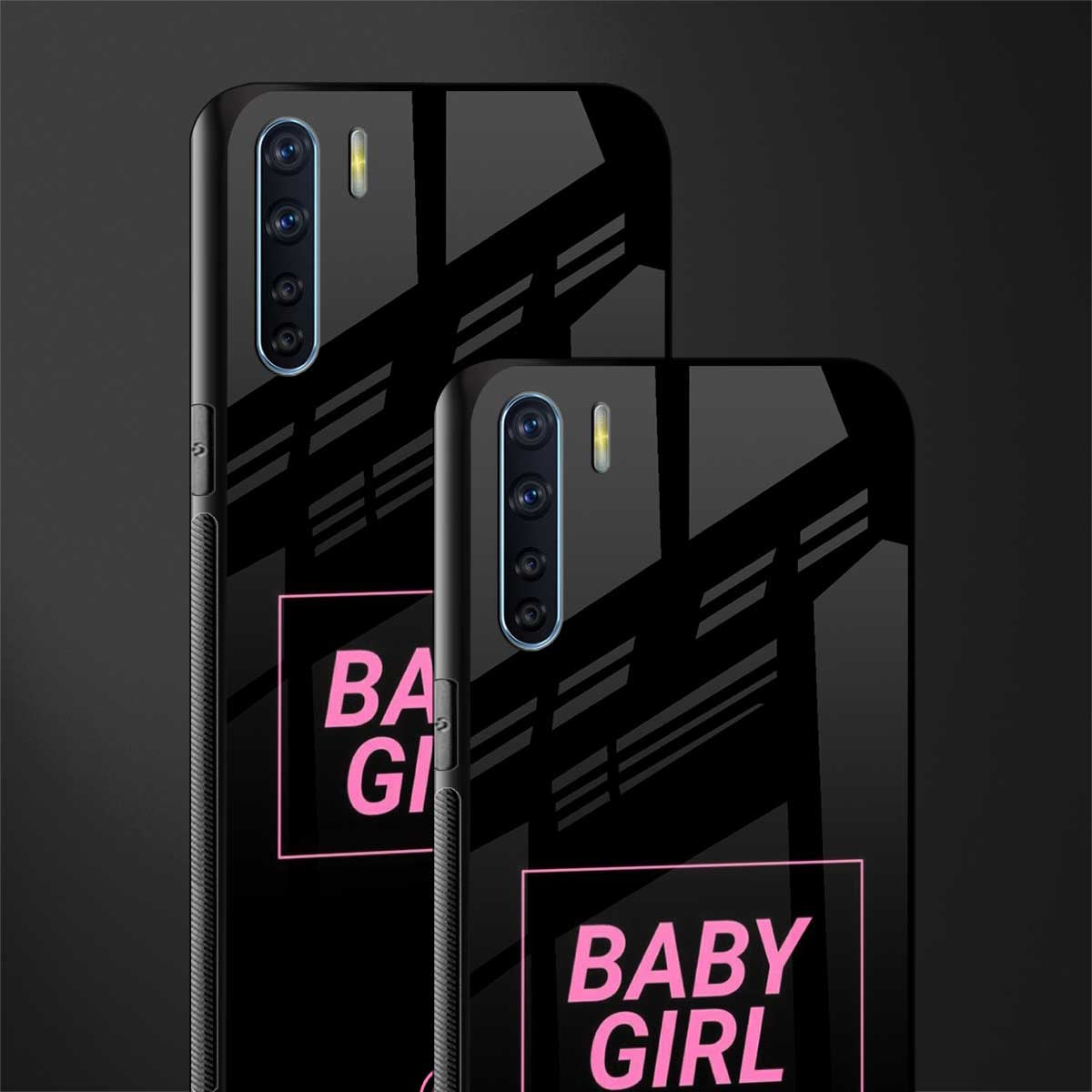 baby girl glass case for oppo f15 image-2