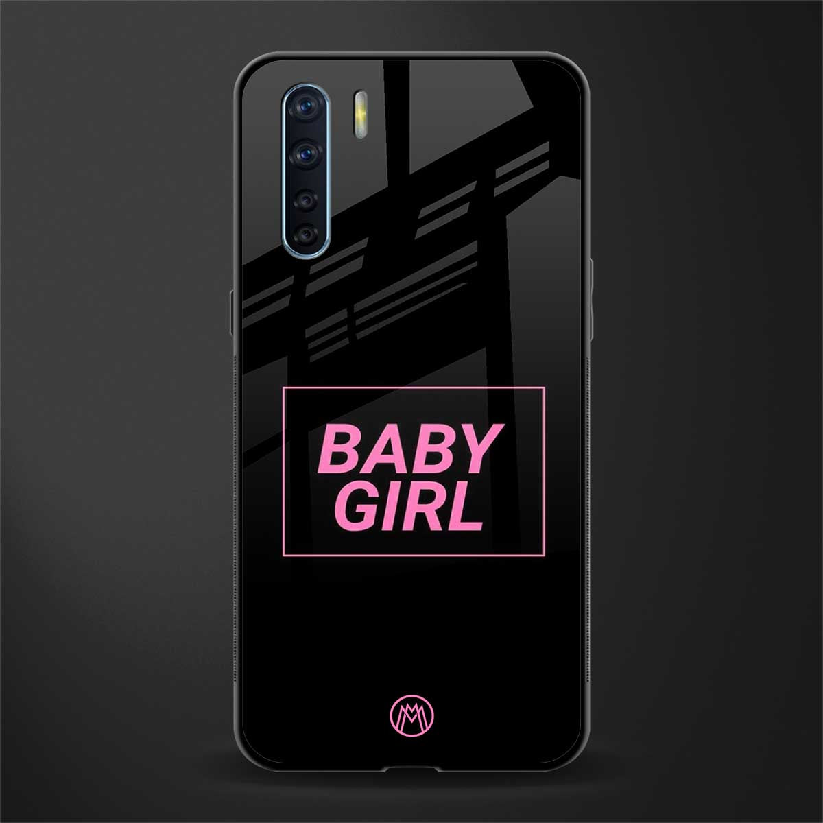 baby girl glass case for oppo f15 image