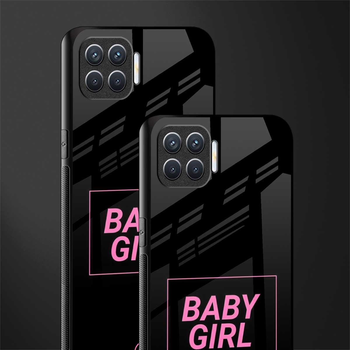 baby girl glass case for oppo f17 image-2