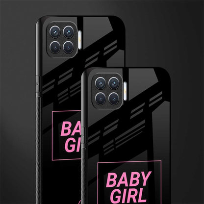 baby girl glass case for oppo f17 pro image-2