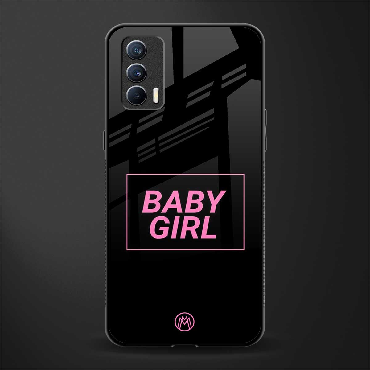 baby girl glass case for realme x7 image