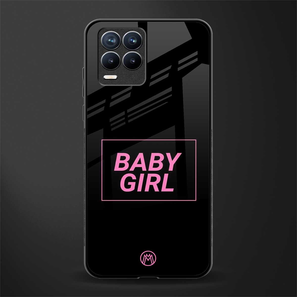 baby girl glass case for realme 8 pro image