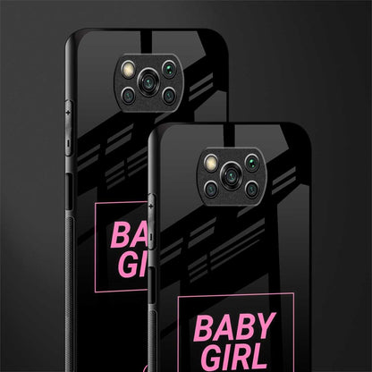 baby girl glass case for poco x3 pro image-2