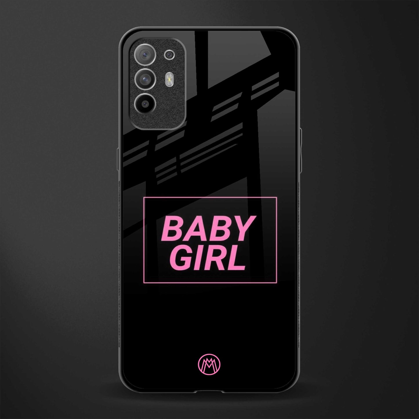 baby girl glass case for oppo f19 pro plus image