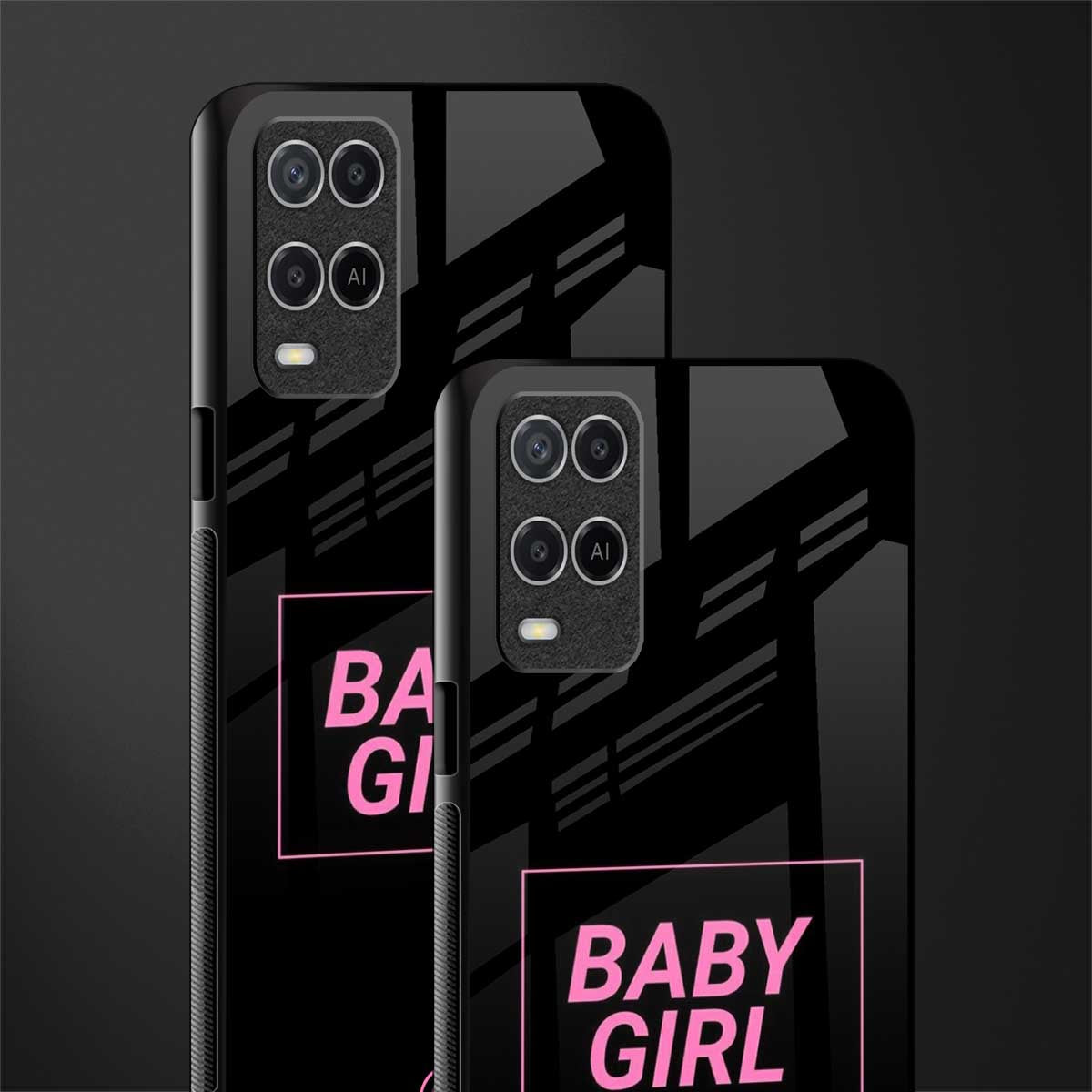 baby girl glass case for oppo a54 image-2