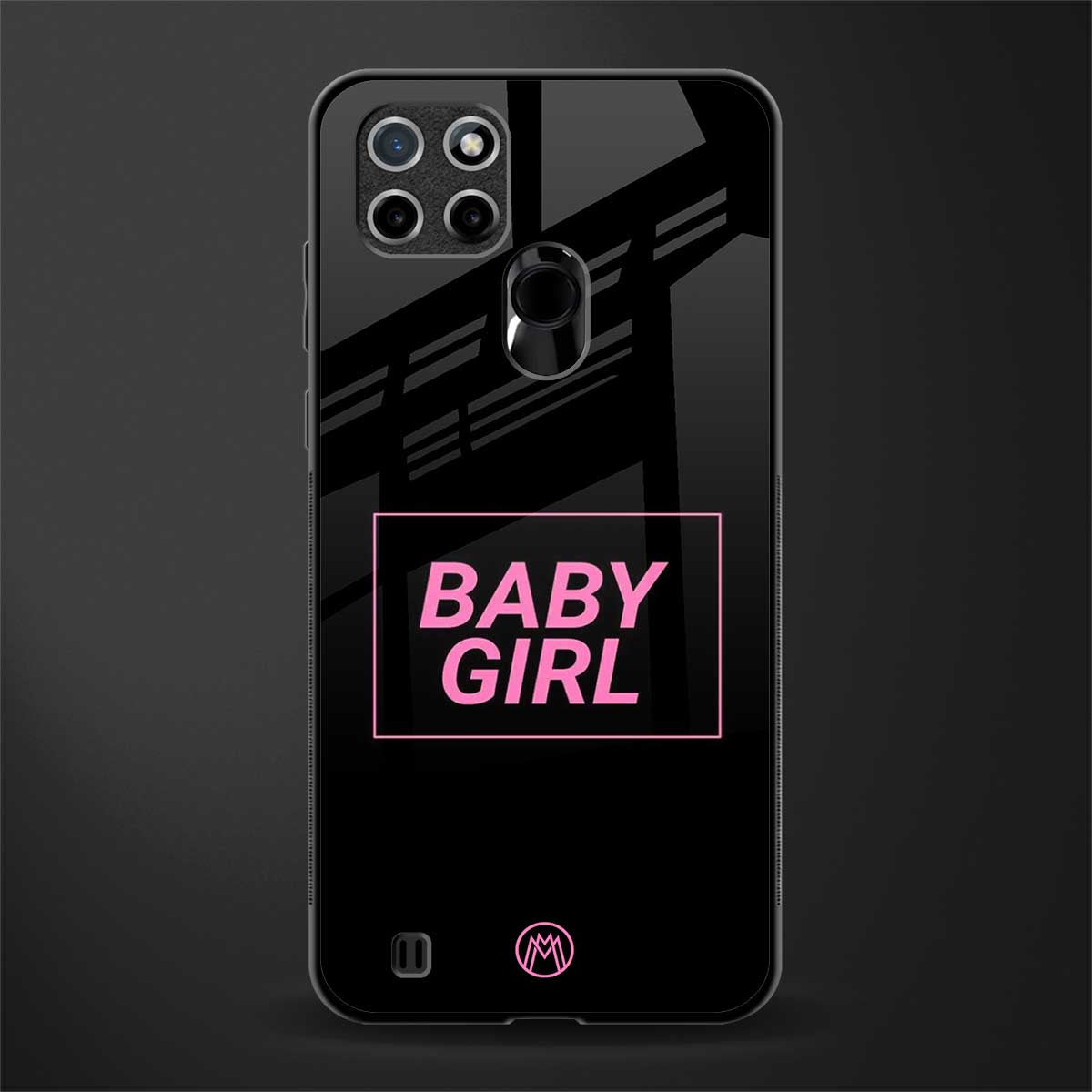 baby girl glass case for realme c21 image