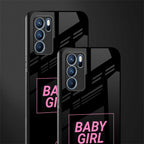 baby girl glass case for oppo reno6 pro 5g image-2