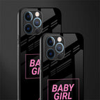 baby girl glass case for iphone 12 pro image-2