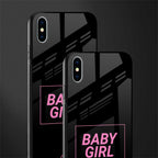 baby girl glass case for iphone xs max image-2
