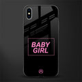 baby girl glass case for iphone xs max image