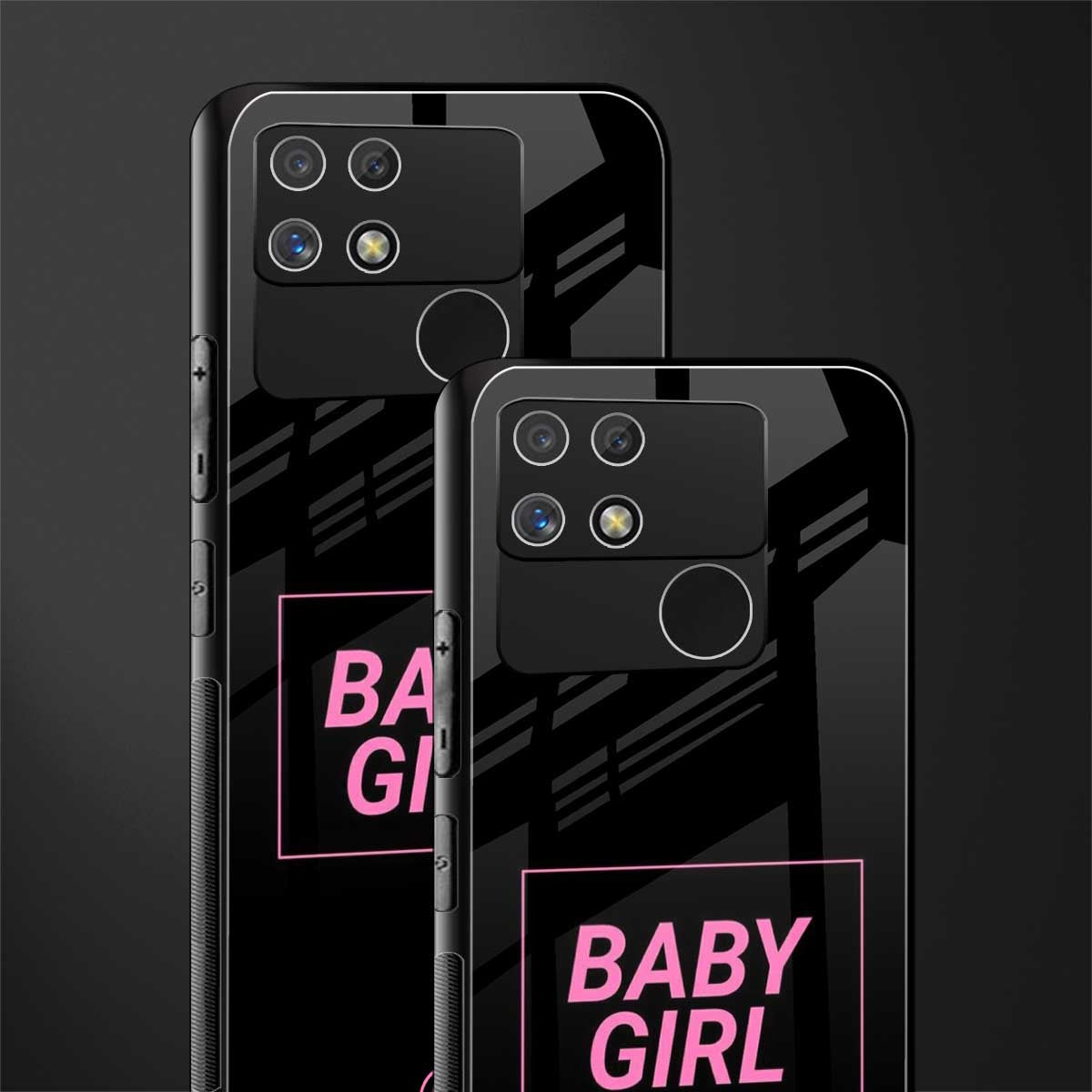 baby girl back phone cover | glass case for realme narzo 50a