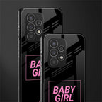 baby girl back phone cover | glass case for samsung galaxy a53 5g