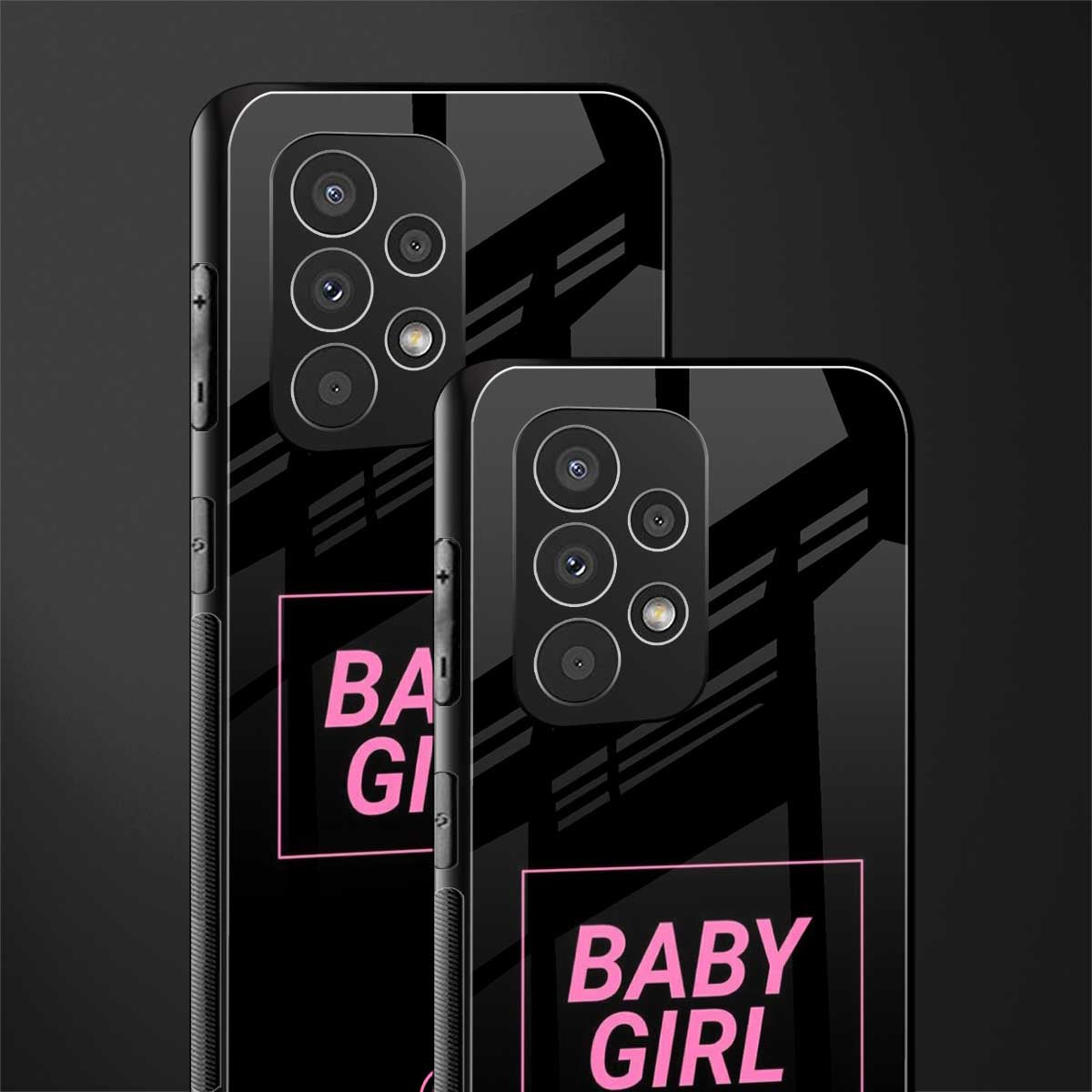 baby girl back phone cover | glass case for samsung galaxy a53 5g