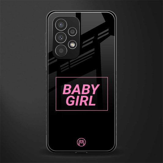 baby girl back phone cover | glass case for samsung galaxy a53 5g