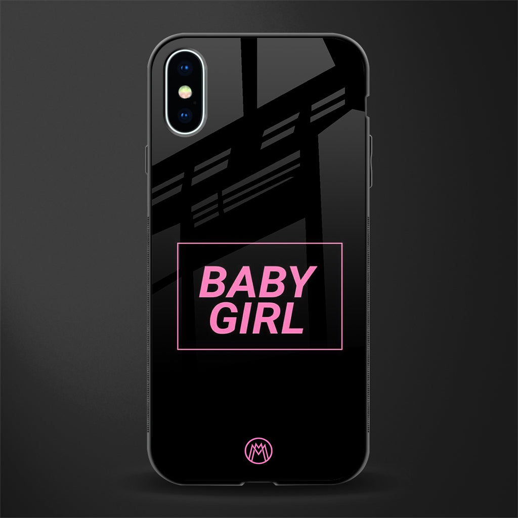 baby girl glass case for iphone xs image