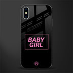 baby girl glass case for iphone xs image