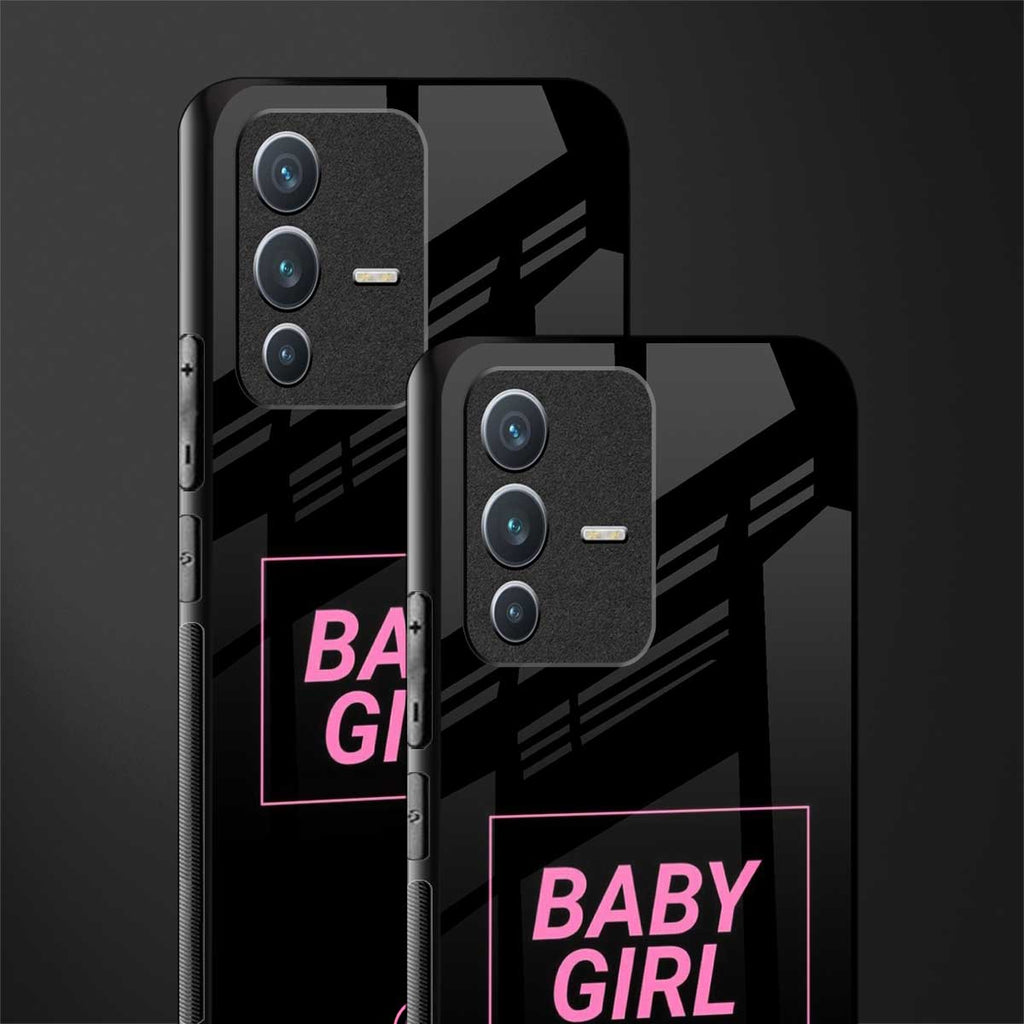 baby girl glass case for vivo v23 5g image-2