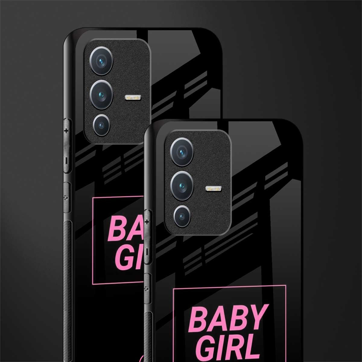baby girl glass case for vivo v23 5g image-2