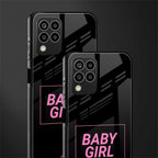 baby girl back phone cover | glass case for samsung galaxy m33 5g